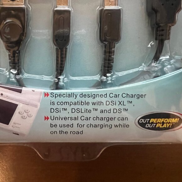 2 Nintendo DSi Car Adapter/Charger KITS PLAYTECH BRAND BRAND NEW IN PACKAGE - Picture 3 of 3